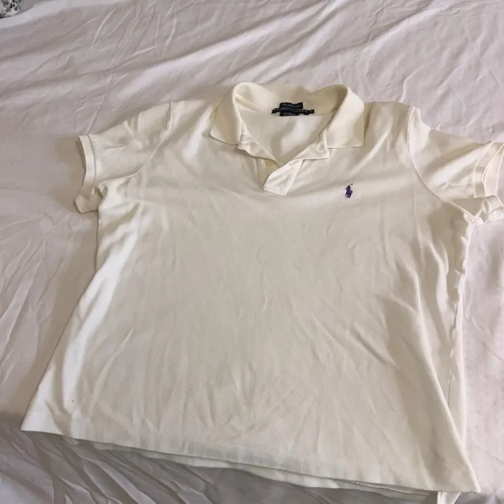 Ralph-lauren Men's White and Cream Polo-shirts
